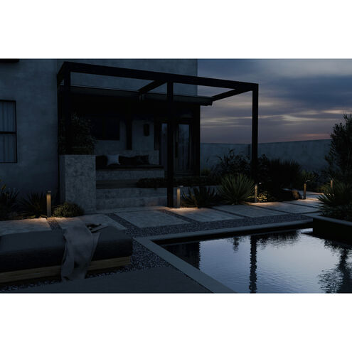 Independence 12 AC/DC 2.75 watt Textured Black Curved Path Light in 3000K